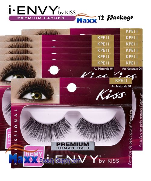 12 Package - Kiss i Envy Au Naturale 04 Eyelashes - KPE11
